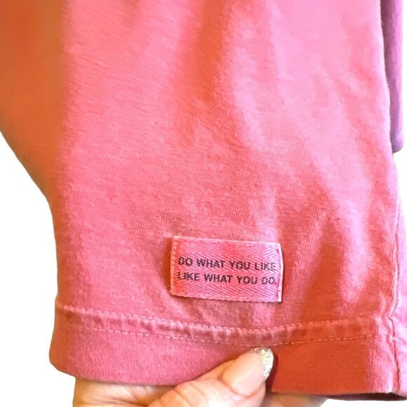 Women's VIntage Wash Life is Good Long Sleeve Cranberry Red T Shirt Size Small - Picture 8 of 10